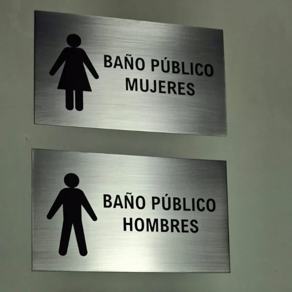 PLACA EN ACERO INOXIDABLE 2