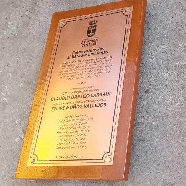 PLACA EN ACERO INOXIDABLE 3
